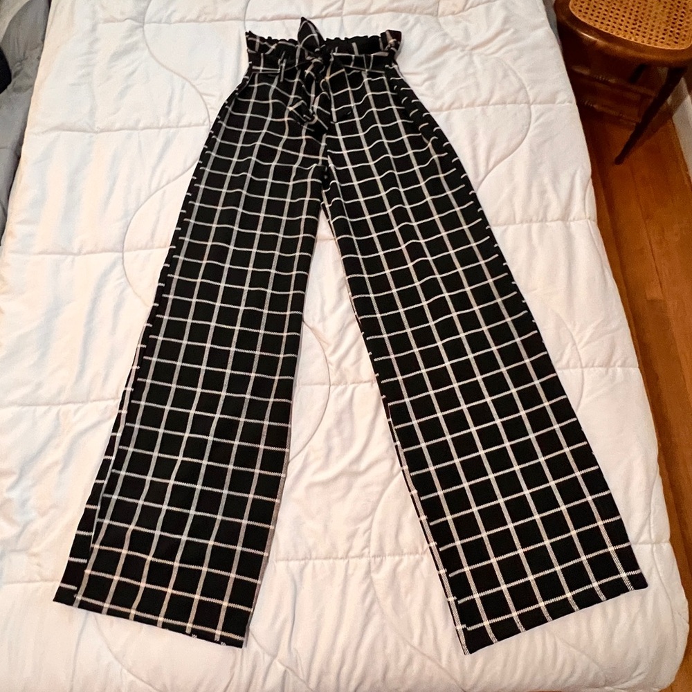 Boohoo Paper-bag Waiste Dress Pants